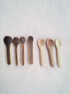 cuillère à maquillage en bambou naturel 3-4 cm