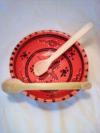 Cuuillère à soupe en bambou vert artisanale de 16 cm naturelle