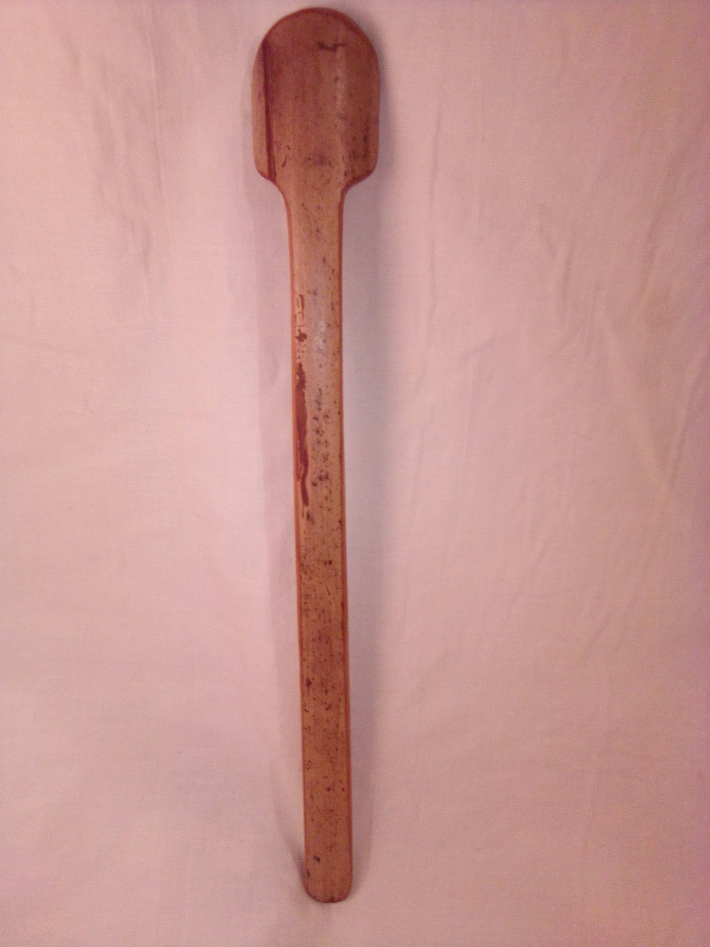 Cuillère artisanale en bambou vert de 28 cm naturelle