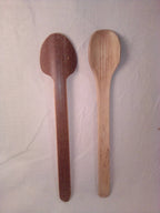 Grosse cuillère en bambou noir de 25 cm, naturelle