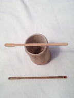 TOUILLEUR EN BAMBOU NOIR ARTISANAL  de 14-15 cm 100% naturel