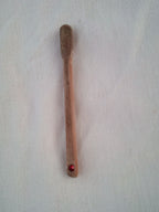 TOUILLEUR EN BAMBOU NOIR OU VERT ARTISANAL de 8-9 cm