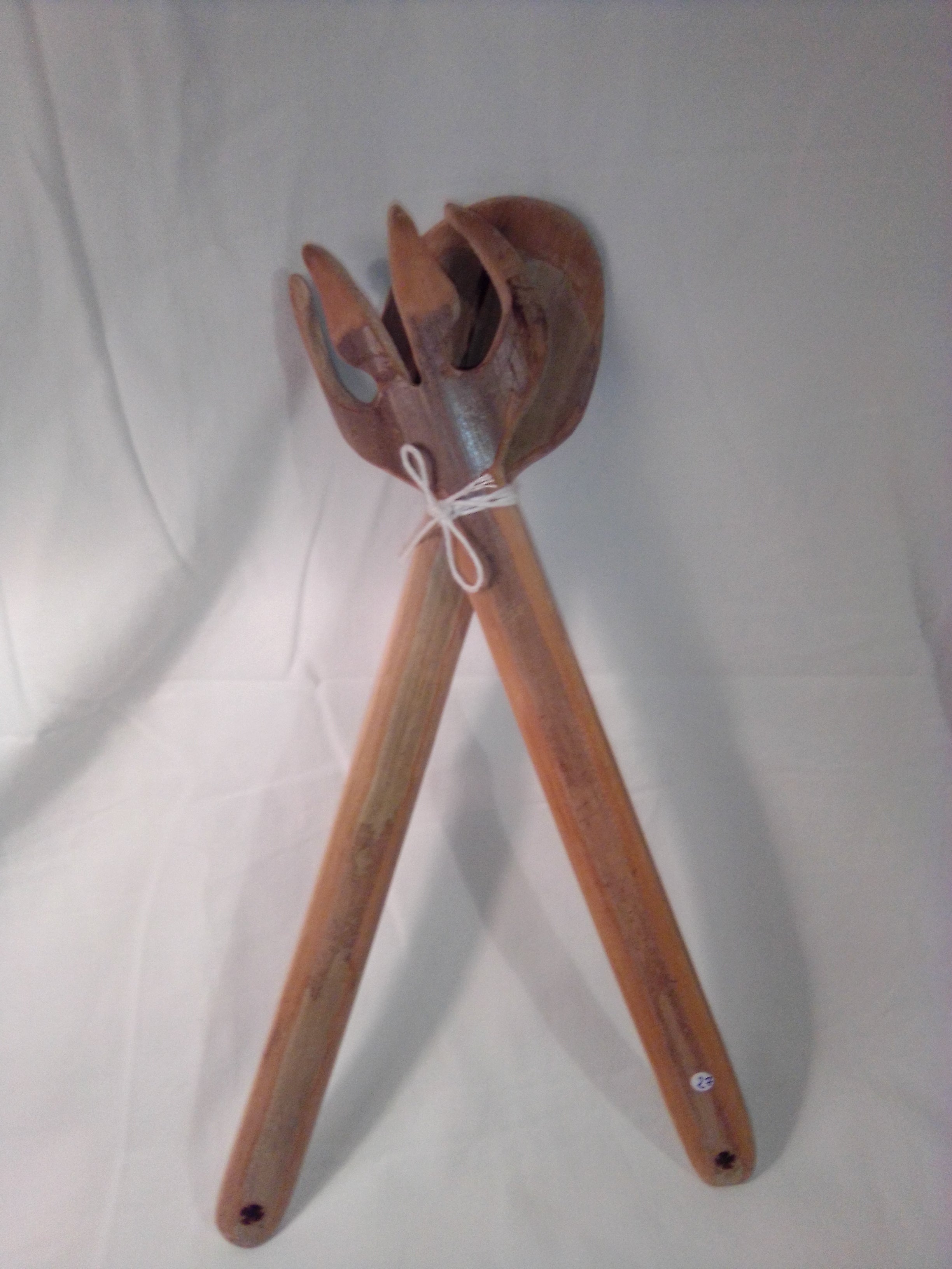 COUVERTS A SALADE EN BAMBOU NOIR OU VERT 100% ARTISANAUX de 15 à 35 cm