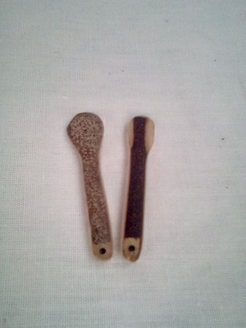 Spatule à maquillage en  bambou noir 4 -5 cm 1 strass noir