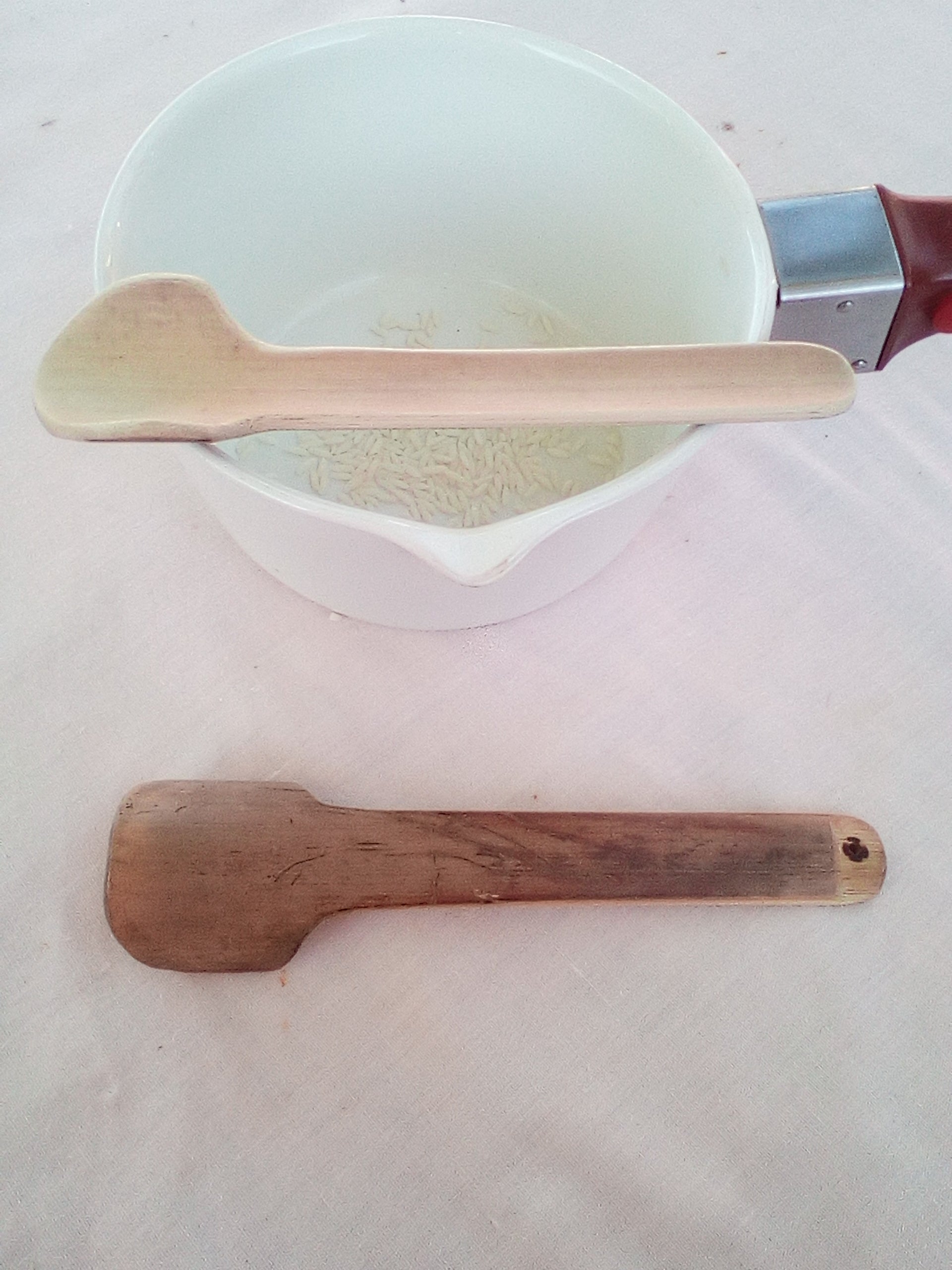 cuillere en bambou vert de 17 cm estampillée