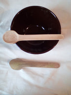 cuillere en bambou vert artisanale de 17 cm